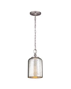 1 Light Mini Pendant - Brushed Steel