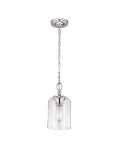 1 Light Pendant - Polished Nickel