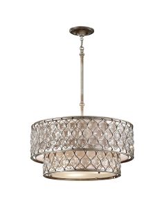 6 Light Chandelier - Burnished Silver