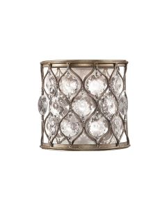 1 Light Wall Light - Burnished Silver