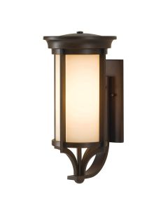 1 Light Medium Wall Lantern - Brushed Bronze