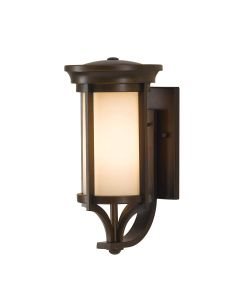 1 Light Small Wall Lantern - Brushed Bronze