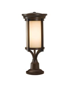 1 Light Small Pedestal - Brushed Bronze