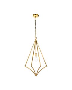 1 Light Large Pendant - Burnished Brass