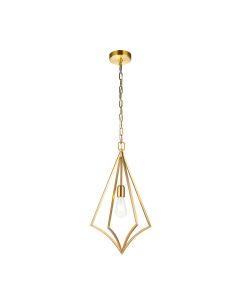 1 Light Medium Pendant - Burnished Brass