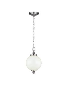 1 Light Small Pendant - Brushed Steel