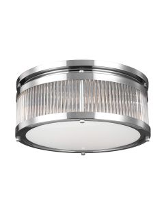 3 Light Flush - Polished Chrome