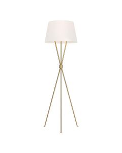 1 Light Floor Lamp - Burnished Brass