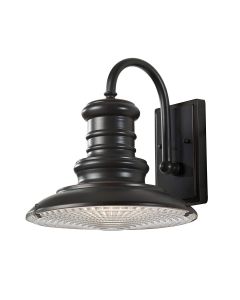 1 Light Medium Wall Lantern - Grey Bronze