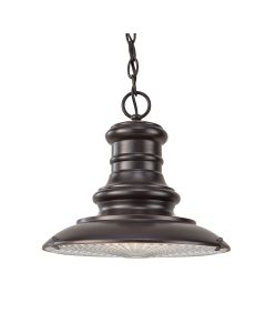 1 Light Medium Chain Lantern - Grey Bronze