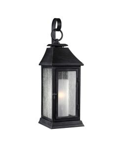 1 Light Small Wall Lantern - Dark Weathered Zinc