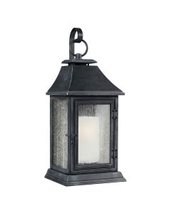 1 Light Extra Large Wall Lantern - Dark Weathered Zinc