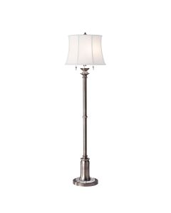 2 Light Floor Lamp - Antique Nickel