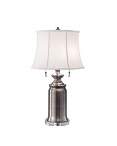 2 Light Table Lamp - Antique Nickel