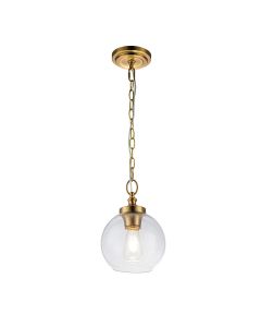 1 Light Pendant - Burnished Brass