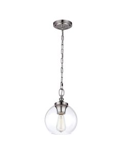 1 Light Pendant - Polished Nickel