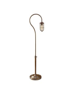 1 Light Floor Lamp - Dark Aged Brass