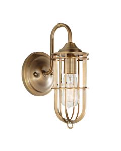 1 Light Wall Light - Dark Aged Brass