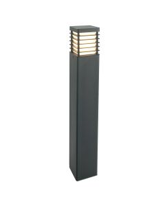 1 Light Large Bollard - Textured Black