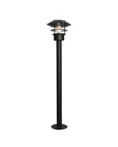 1 Light Bollard Lantern - Textured Black