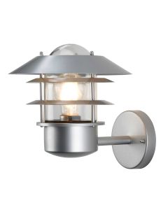 1 Light Wall Lantern - Silver