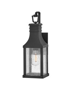 1 Light Small Wall Lantern - Grey Black