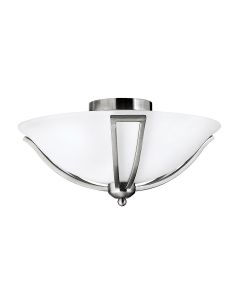 2 Light Flush - Brushed Nickel