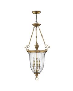 3 Light Large Pendant - Burnished Brass