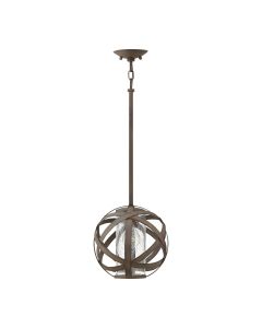 1 Light Outdoor Pendant - Vintage Iron