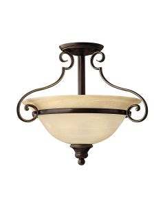 2 Light Semi-Flush - Oil Rubbed Bronze