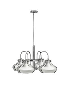 4 Light Chandelier - Chrome - Polished Chrome