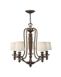 5 Light Chandelier - Bronze Gold