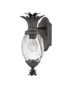 1 Light Small Wall Lantern - Grey Black