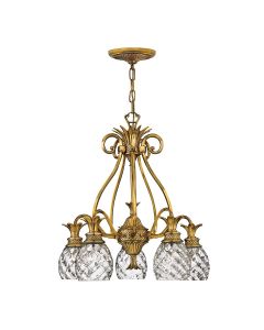 5 Light Chandelier - Burnished Brass