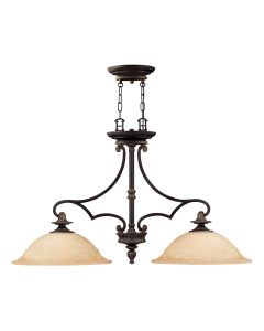 2 Light Pendant - Oil Rubbed Bronze