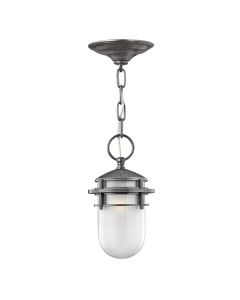 1 Light Chain Lantern - Glossy Dark Grey