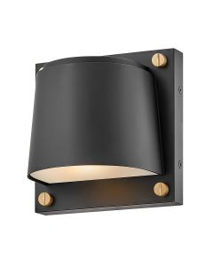 1 Light Small Wall Light - Textured Black