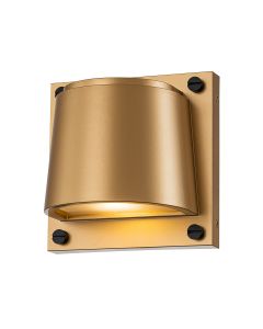 1 Light Small Wall Light - Painted Dark Aged Brass Brass