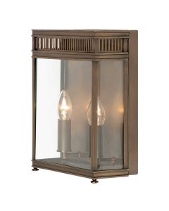 2 Light Half Lantern Medium - Dark Bronze