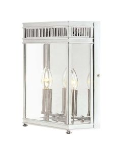 2 Light Half Lantern Medium - Polished Chrome