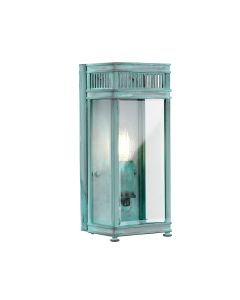 1 Light Small Half Lantern - Verdigris