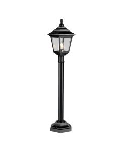 1 Light Pillar Lantern - Textured Black