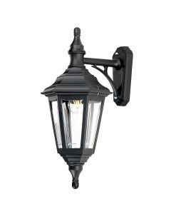 1 Light Wall Lantern - Textured Black