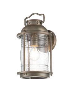 1 Light Medium Wall Lantern - Burnished Bronze