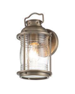 1 Light Small Wall Lantern - Burnished Bronze