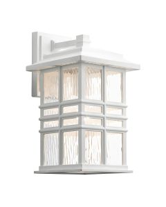 1 Light Medium Wall Lantern - White