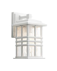 1 Light Small Wall Lantern - White