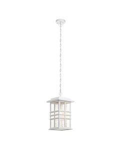 1 Light Chain Lantern - White