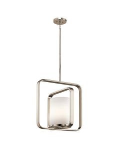 1 Light Large Pendant - Polished Nickel