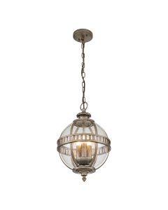 3 Light Medium Chain Lantern - Burnished Bronze